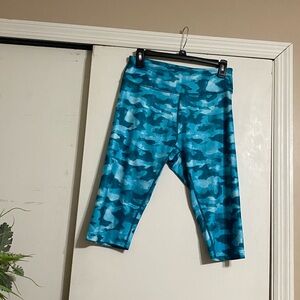 Tek Gear Blue Leggings Athletic Performance